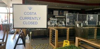 Costa Coffee at Brent Knoll Sanders Garden Centre