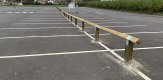 Burnham-On-Sea car park railings