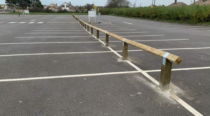 Burnham-On-Sea car park railings