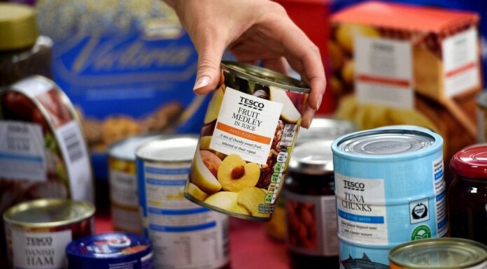 Burnham-On-Sea Tesco food bank collection