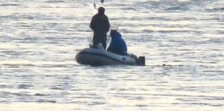 Boat aground on Stert Island at Burnham-On-Sea