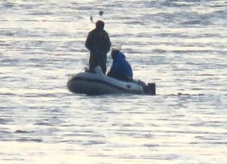 Boat aground on Stert Island at Burnham-On-Sea