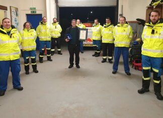 Burnham-On-Sea Coastguards thank Ian Jefferies as he retires after 13 years