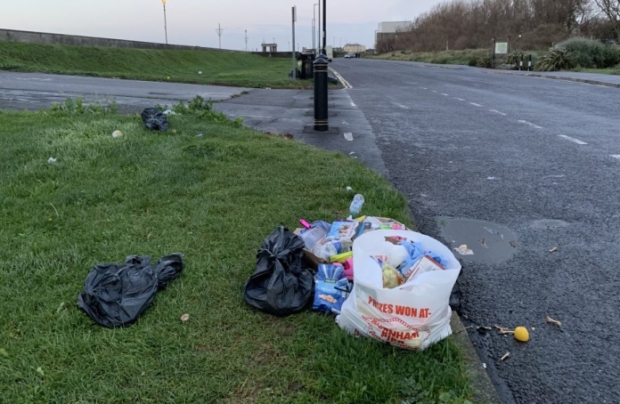 Clean-up starts as travellers leave