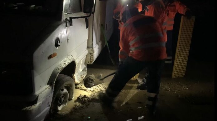 Campervan rescue Brean beach