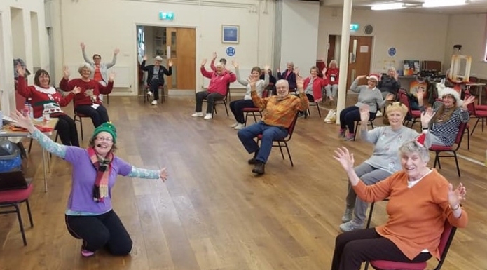 60s Exercise Class at Berrow Village Hall