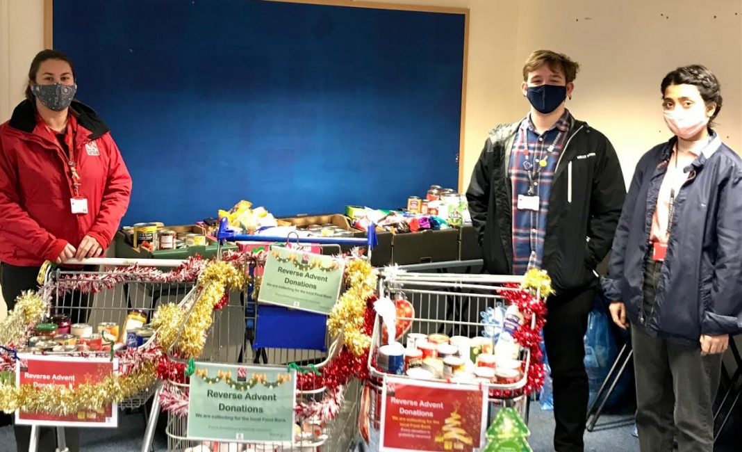 King Alfred School Academy helps Burnham and Highbridge Foodbank