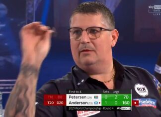 Burnham-On-Sea darts star Gary Anderson