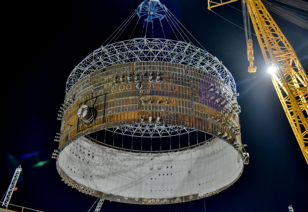 Big Carl, the world’s largest crane, has just completed its biggest ever lift at Hinkley Point C