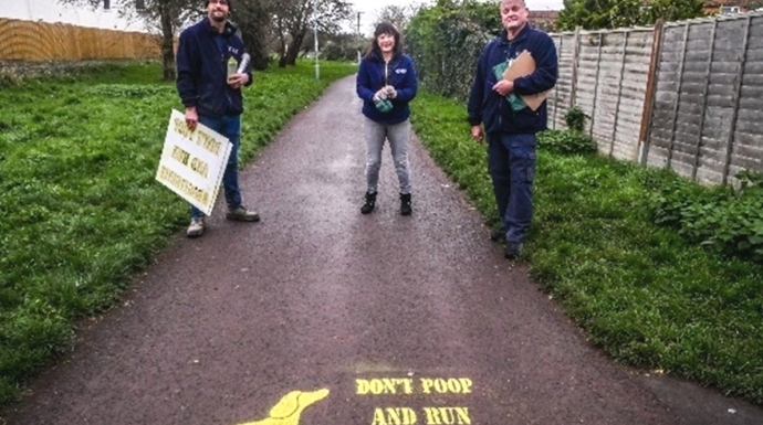 Dog fouling campaign Burnham-On-Sea and Highbridge