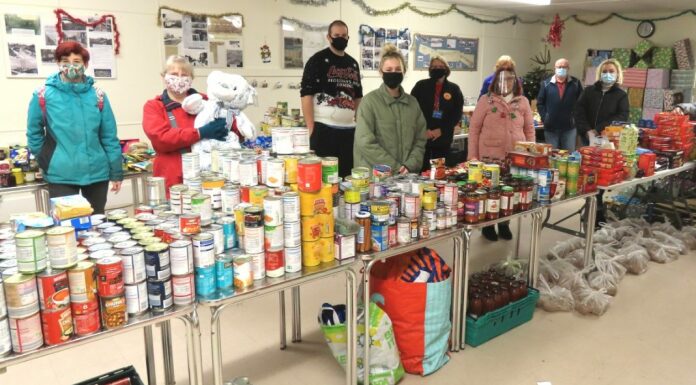 Christmas food drop