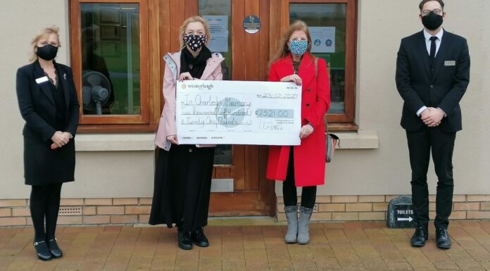 Sedgemoor Crematorium has donated £2,521 each to In Charley’s Memory, Help the Child and the Weston-super-Mare Samaritans