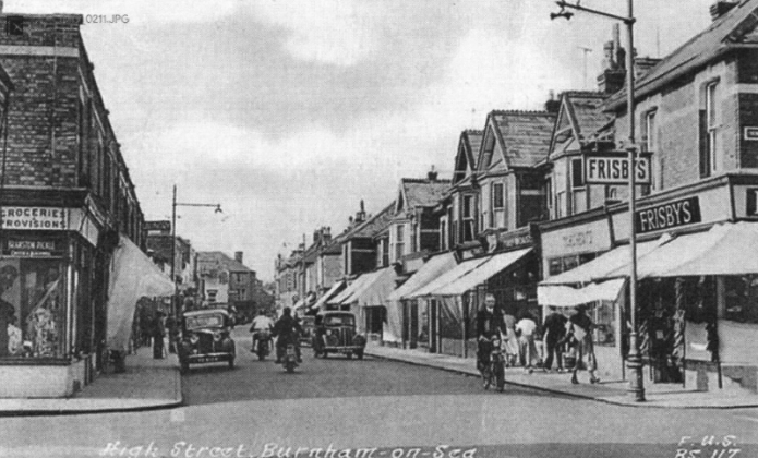 Burnham-On-Sea High Street in 1950s