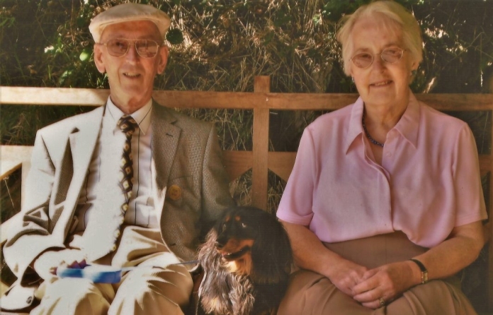 Frank Burton with his wife Dorothy