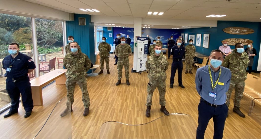 Somerset's NHS say 'thank you' to military colleagues