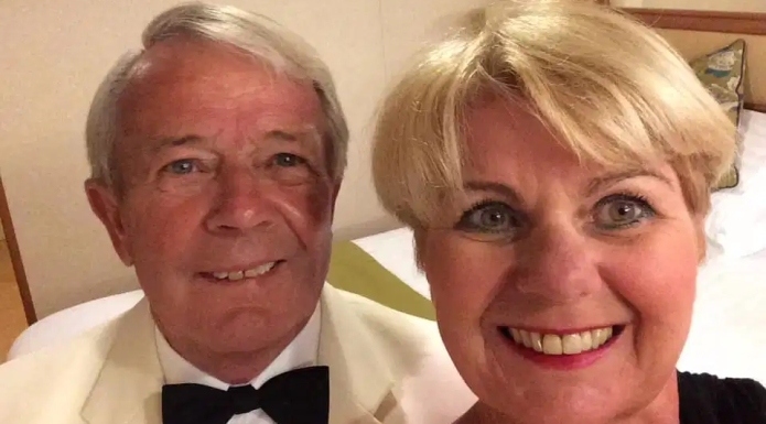 Penelope Jackson, 65, has been charged with murdering David Jackson (both pictured), 78, at their bungalow in Berrow near Burnham-On-Sea