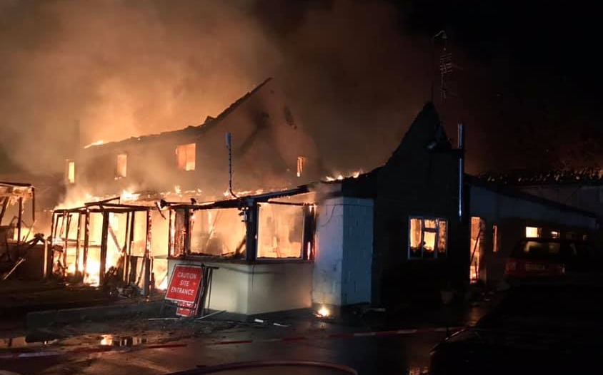 Stretcholt farm blaze near Burnham-On-Sea