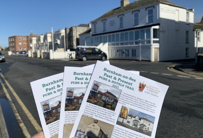 Burnham-on-Sea Pubs and Hotels leaflet