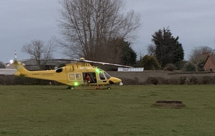 Air ambulance in Burnham-On-Sea