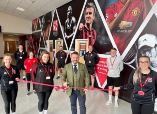 King Alfred School Academy unveils 40-foot wall of sporting legends