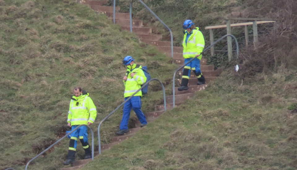 Bunham-On-Sea coastguards at Brean Down