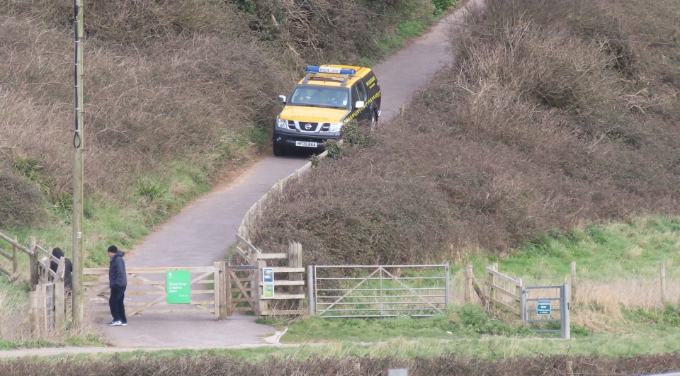 Bunham-On-Sea coastguards at Brean Down