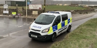 Police patrolling in Brean