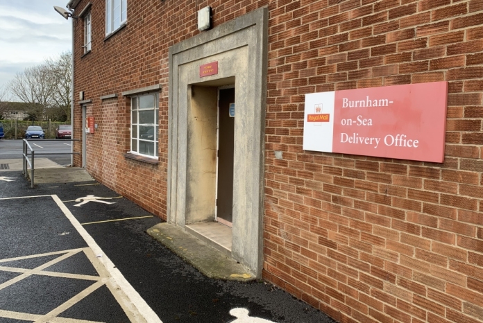 Burnham-On-Sea postal sorting office