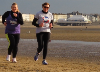 Burnham-On-Sea fundraisers Sue Cornelius and Lesley Reed