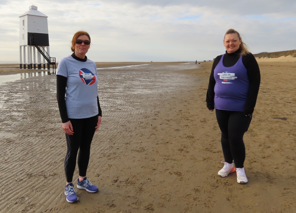 Burnham-On-Sea fundraisers Sue Cornelius and Lesley Reed