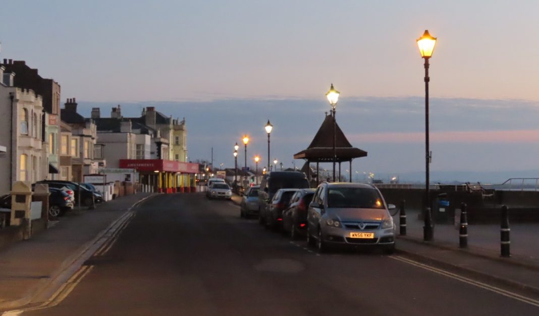 Burnham-On-Sea seafront lights