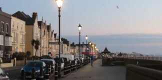 Burnham-On-Sea seafront lights