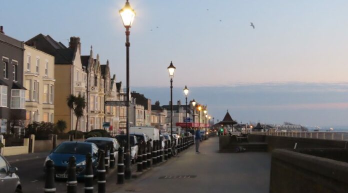 Burnham-On-Sea seafront lights