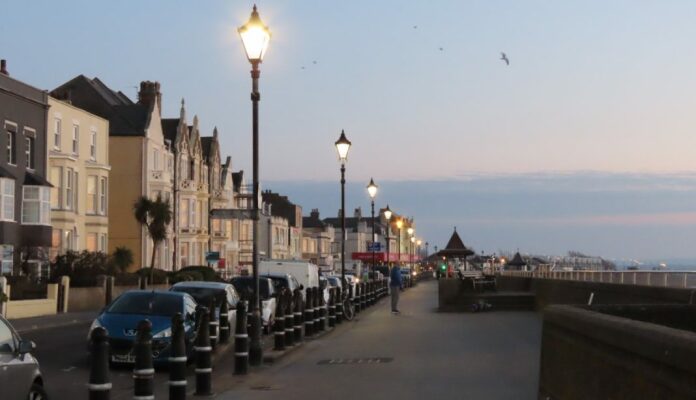 Burnham-On-Sea seafront lights