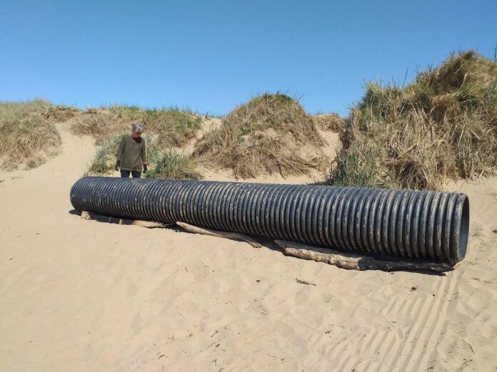 Berrow beach piping