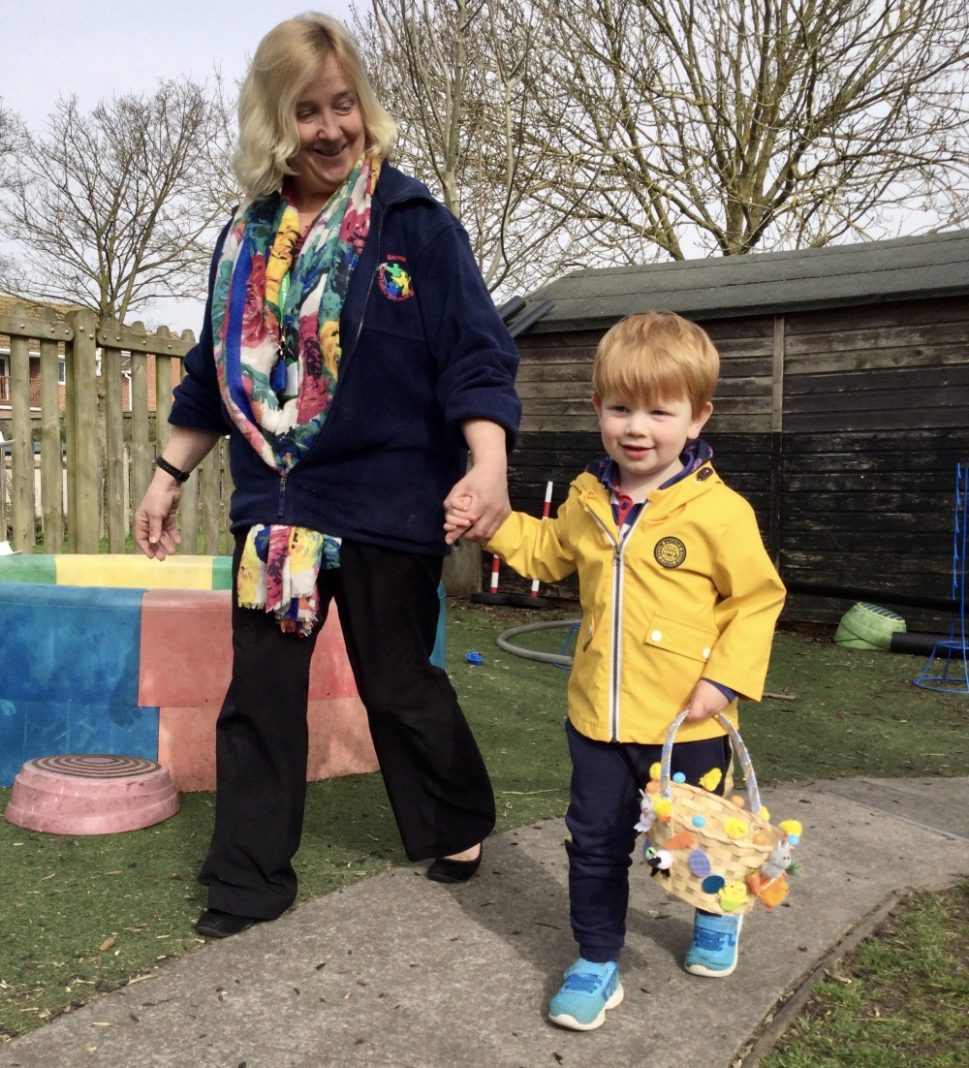 Berrow preschool easter parade