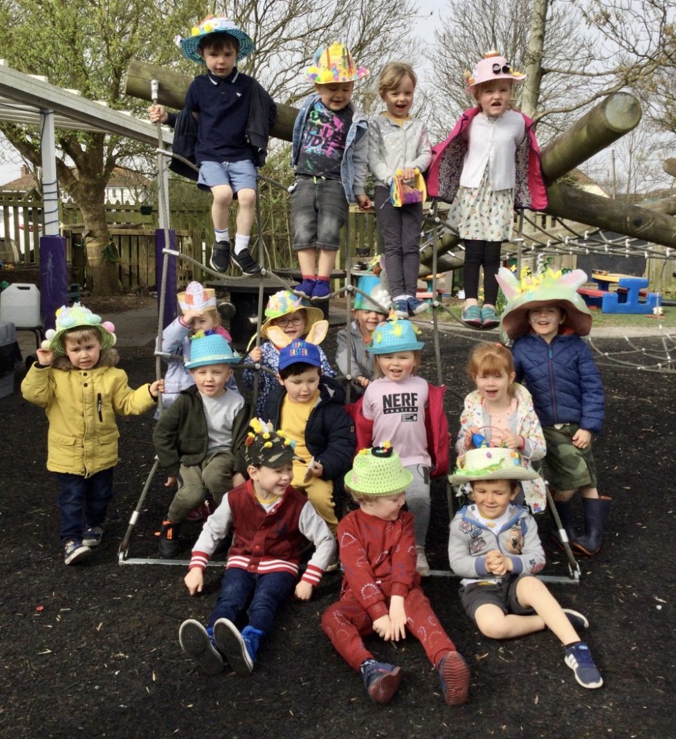 Berrow preschool easter parade