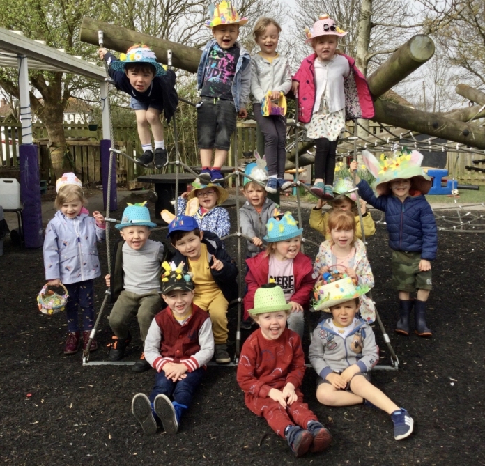 Berrow preschool easter parade