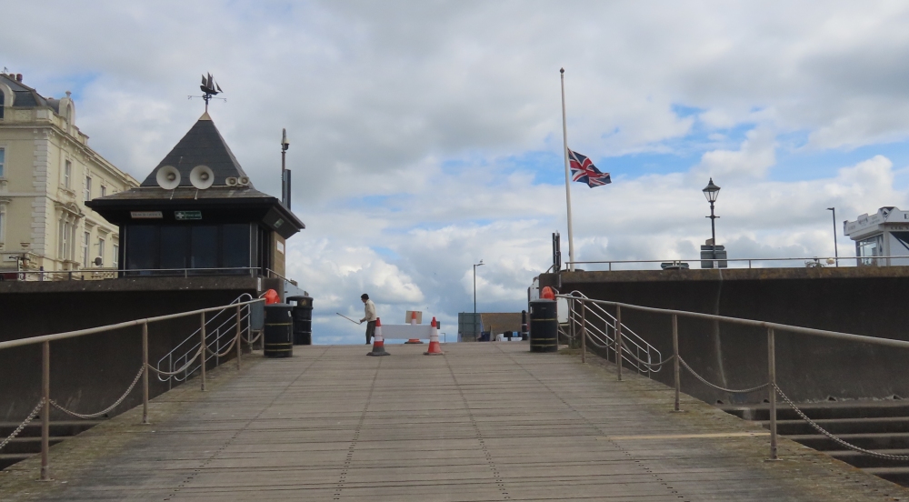 Burnham-On-Sea's town flag lowered to half-mast in memory for Prince Philip