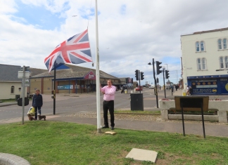 Burnham-On-Sea's town flag lowered to half-mast in memory for Prince Philip