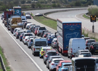 M5 crash Bank Holiday Monday