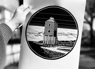 Burnham-On-Sea lighthouse art