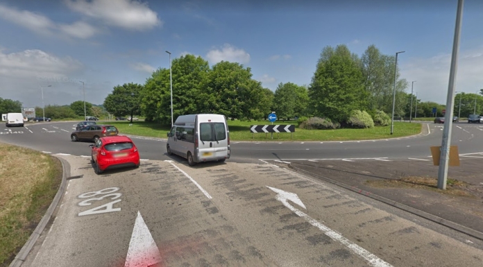 Burnham-On-Sea Edithmead junction 22 roundabout