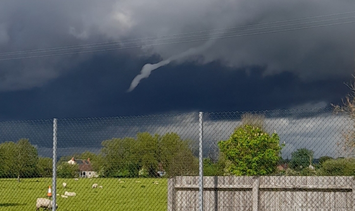 Funnel cloud near Burnham-On-Sea