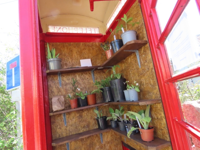 BT phone box becomes garden swap shop