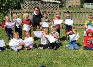 Berrow Pre-School children have enjoyed a fun-filled sports day in the summer sunshine.