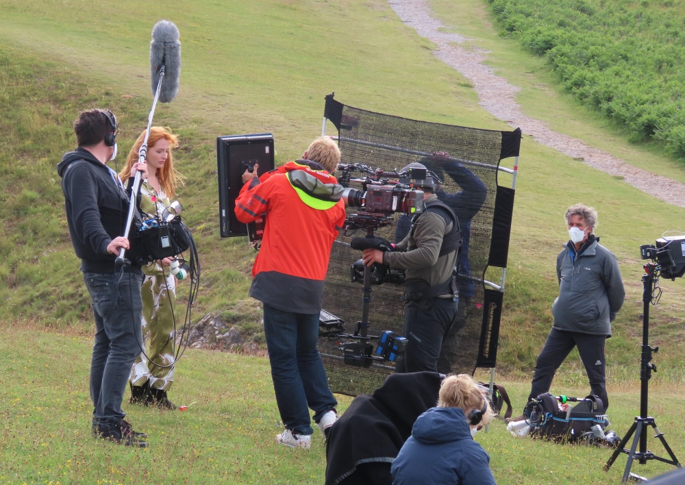 TV crews have been in Brean this week filming scenes for BBC One's new drama TV series Chloe