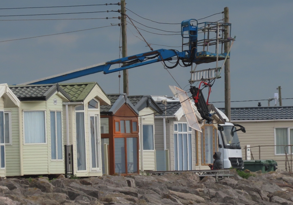 TV crews have been in Brean this week filming scenes for new BBC One drama TV series Chloe