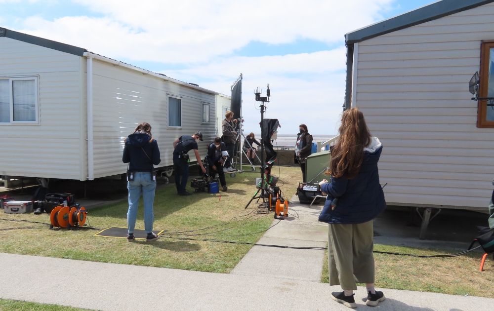 TV crews have been in Brean this week filming scenes for new BBC One drama TV series Chloe