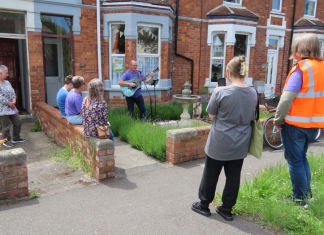 Musicians in Burnham-On-Sea and Highbridge took part in Sedgemoor’s Front Garden Music Festival